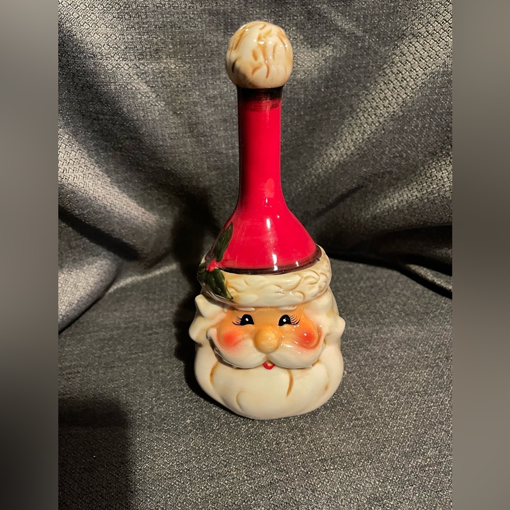 Tii collectible Santa ceramic bell.
